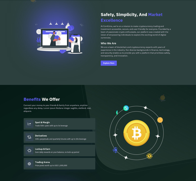 Bitora - Crypto Exchange | Buy Sell Swap & Staking Platform | PHP Laravel Admin gallery