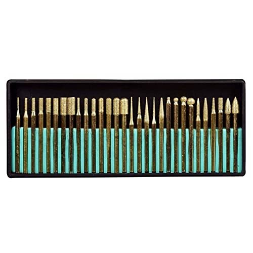 Diamond Drill Bit Burr Set Titanium Coated Bur Including 1mm 2mm 3mm Compatible