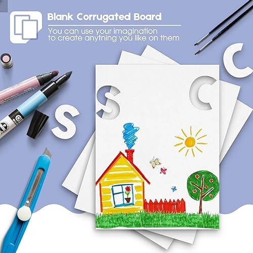 10 Pack 9x12 Corrugated Cardboard Sheets White Kraft Mailing Packaging Inserts gallery