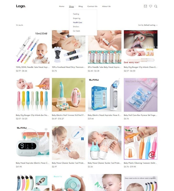 Dropshipping Website Ecommerce Business Affiliate, Free Hosting + Products, Baby gallery