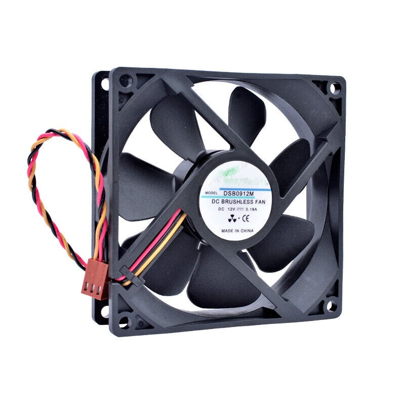 DSB0912M 92mm DC12V 0.19A 3pin Cooling fan for computer case CPU power supply