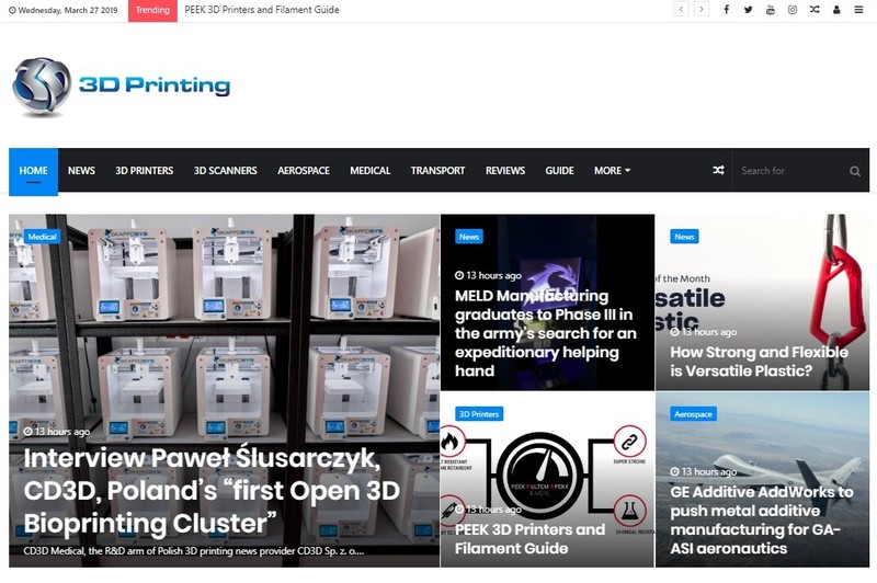 Automated 3D Printing News WordPress Website – Autoblog
