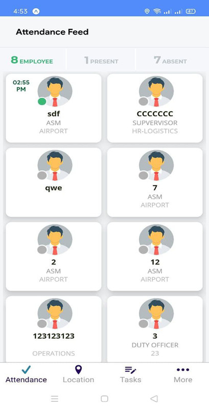 Employee Attendance Tracker EMS | Employee Android + iOS App | React Native gallery
