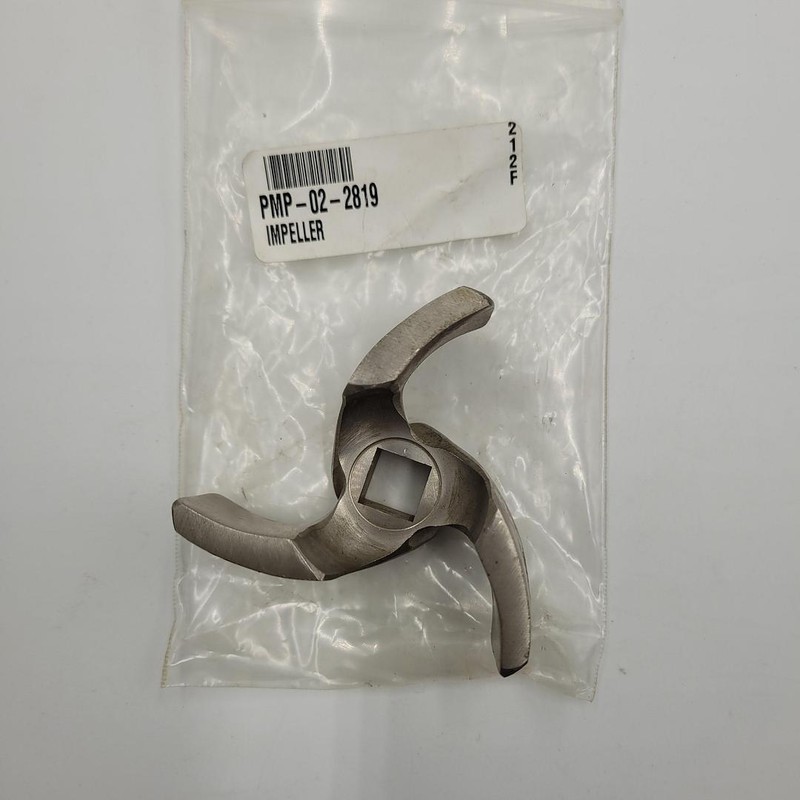 Stainless steel PMP-02-2819 IMPELLER 212F – 3-1/4″ diameter – 1/2″ square shaft