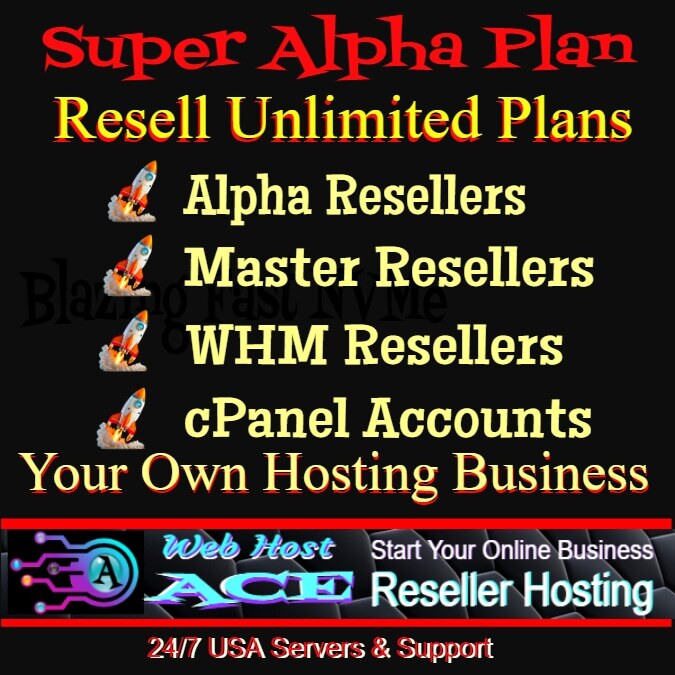 Super Alpha Reseller Fast NVMe Servers Free Hosting Website+Blog+Free SSL Certs gallery