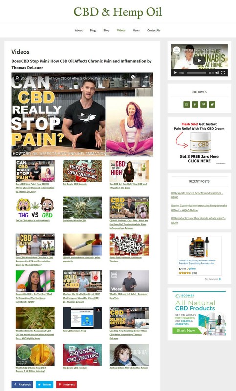 [NEW DESIGN] * Benefits of Hemp Oil Website * affiliate blog AUTO CONTENT gallery