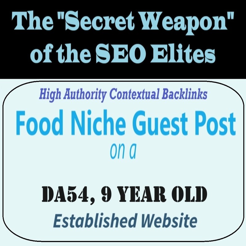 Premium SEO Guest Post on my DA50+ Food Blog with Dofollow backlink