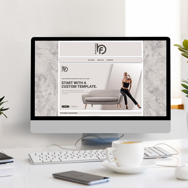 eBay Store Design + HTML Auction Listing Template for Home Furnishing & Bedsheet