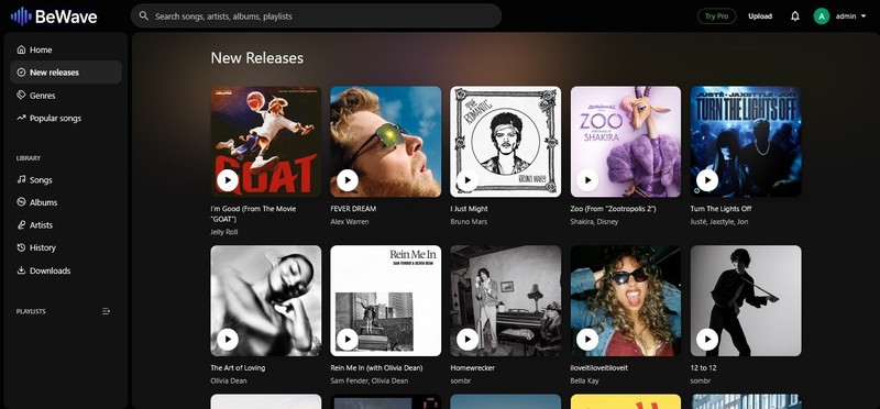 BeWave - Music Streaming & Sharing PHP Platform | Full Source Code | Super-Fast gallery