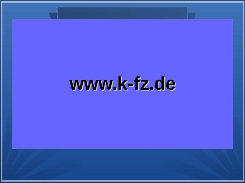 Domain k-fz.de for car dealer entrepreneur company service provider seller