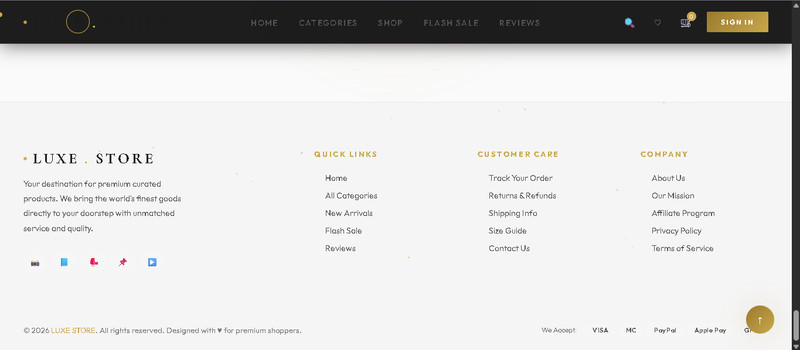 Responsive Ecommerce Dropshipping Store With Modern Design (Light Theme) gallery