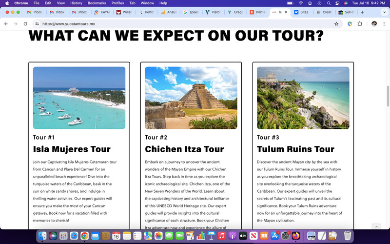 Cancun and Yucatan Mexico Tours Website internet businesses Top Domain for sale gallery