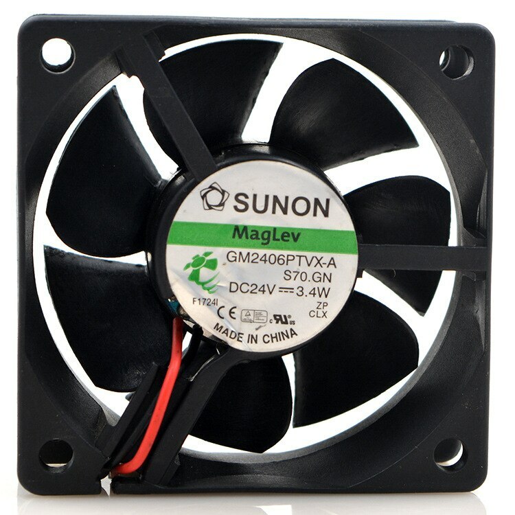 FOR SUNON GM2406PTVX-A 24V 3.4W 6025 6CM Ultra-quiet 2-wire cooling fan