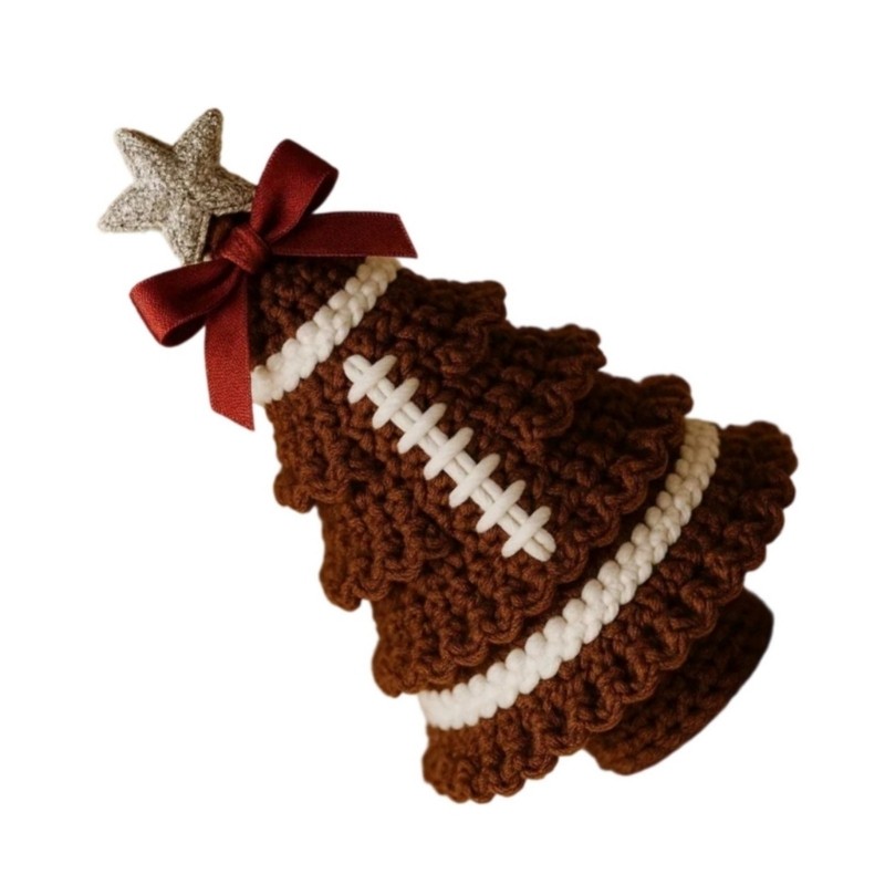 Crochet Christmas Ornament Craft Set Include Instruction Hook Yarn for Kid Adult