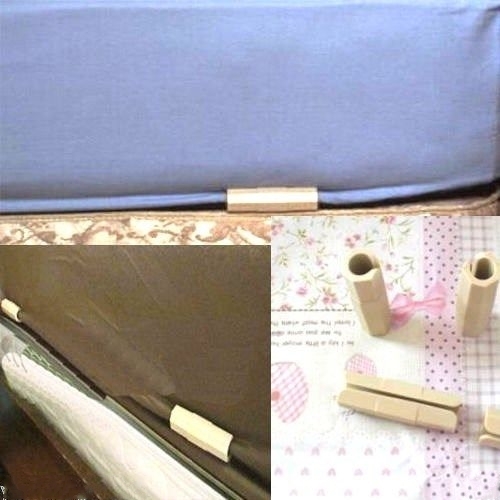 4PCS Sheet Grippers Fasteners Clips Holders Keep Sheet Snug Wrinkle #M1417 QL