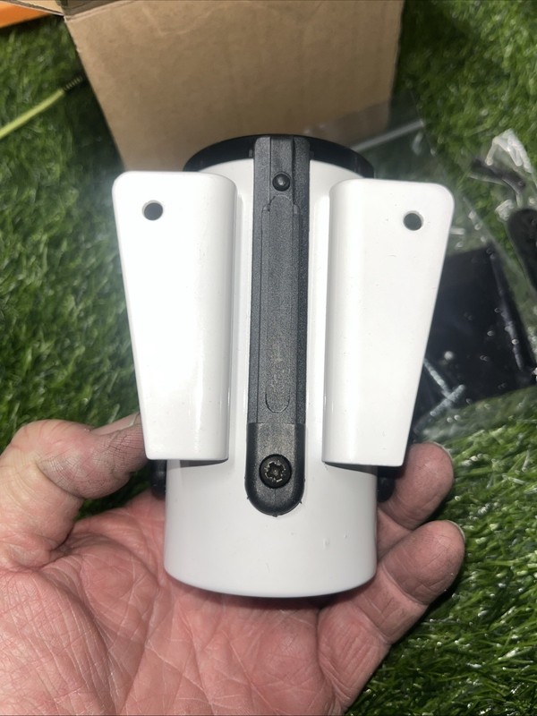 Tensabarrier Retractable Belt Barrier Fluorescent Green Belt, White Wall Mount. gallery