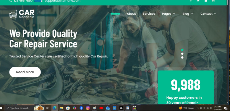 MECHANIC – Website for sale (For the self-employed)