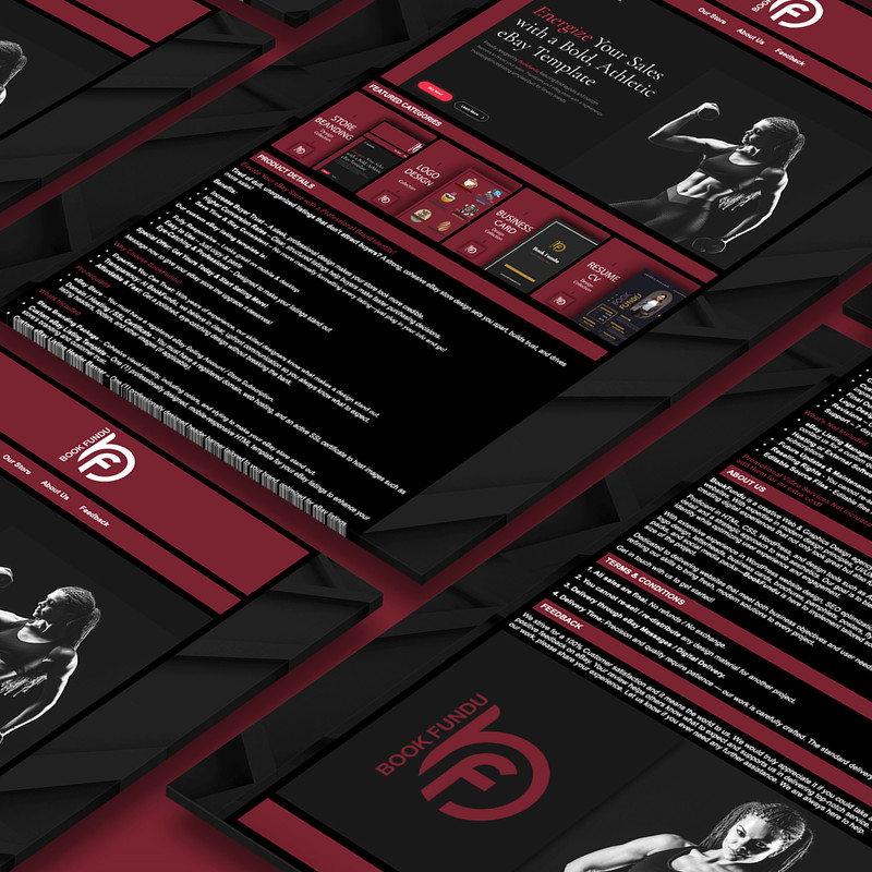 High-Impact eBay Store Design & Template | Fitness, Sports & Activewear Branding