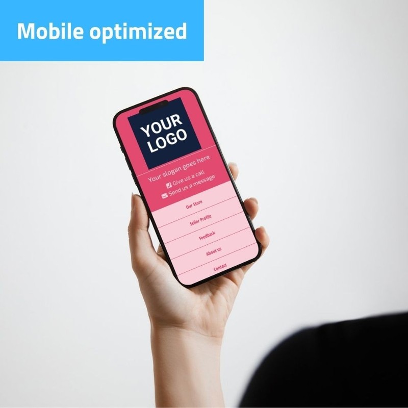 eBay Template - Responsive modern - pink - Mobile Optimized + Editor gallery