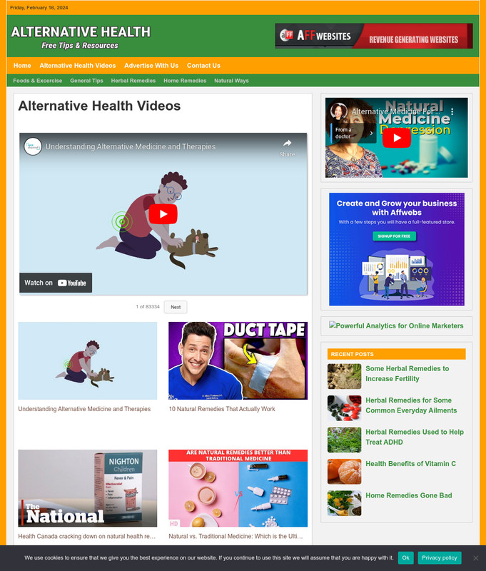 ALTERNATIVE HEALTH REMEDIES Tips Website Business For Sale - Work From Home gallery