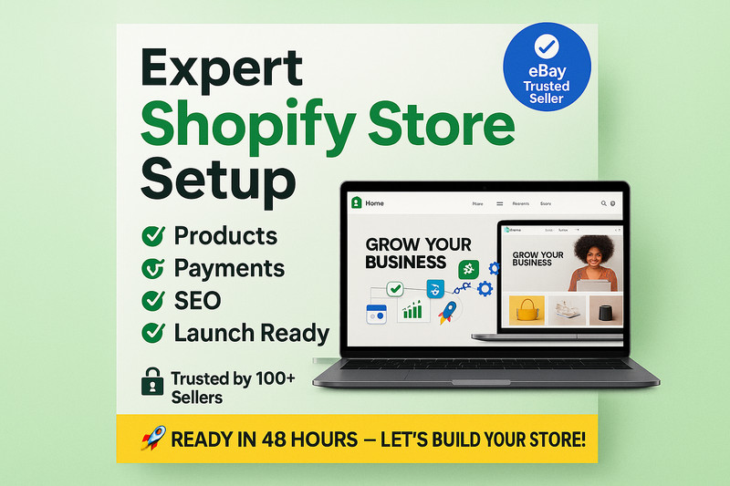 Done-For-You Shopify Setup | SEO, Payment Integration, Product Upload gallery