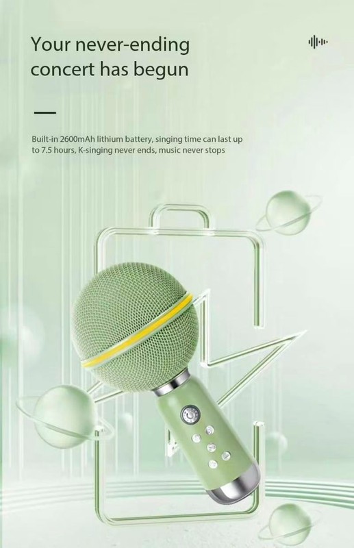 Elvis Audio Inspiration Little Planet Microphone Bluetooth Speaker Home Singing gallery