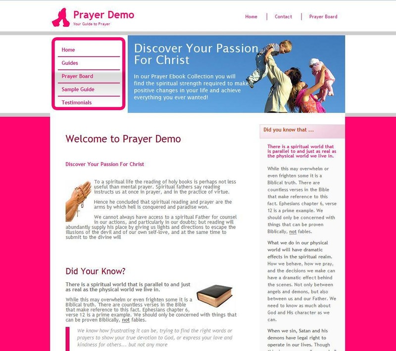 CHRISTIAN PRAYER GUIDES STORE Website Business For Sale