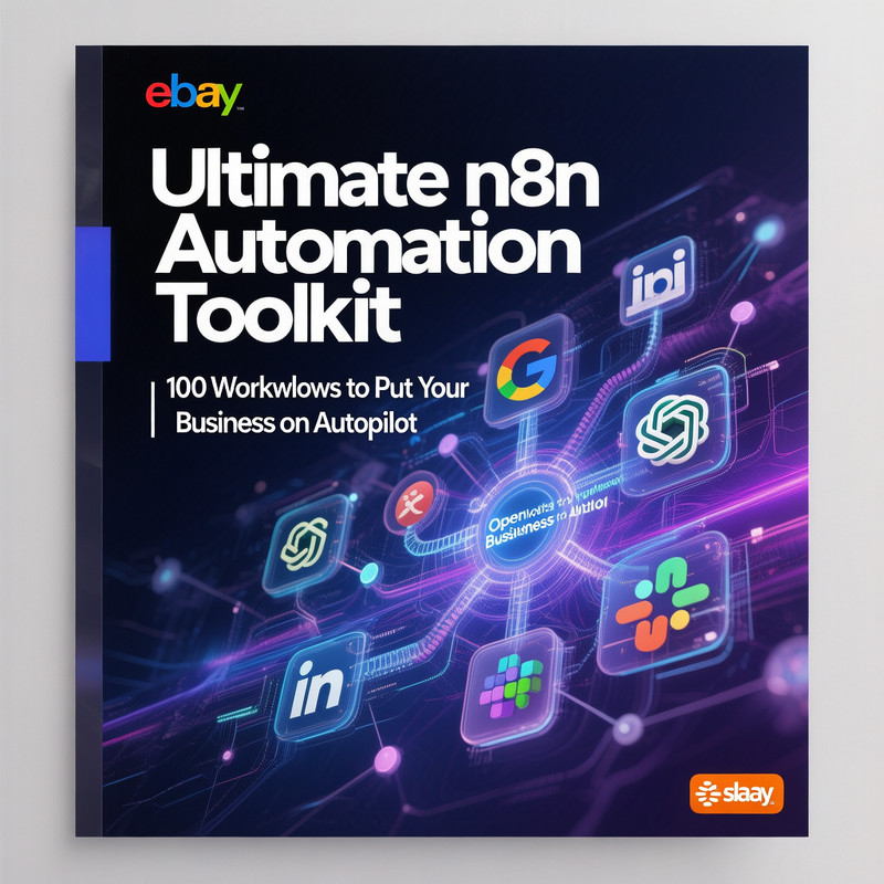 ✨ Ultimate n8n Automation: 100 Workflows for AI, Google, Social w/ PLR Rights 🚀
