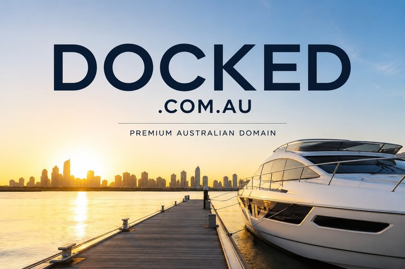Docked.com.au Premium Australian Brand Domain Name