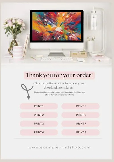 18 Editable Thank You Page Templates for Canva | Shop Thank You Bundle | Mockup gallery