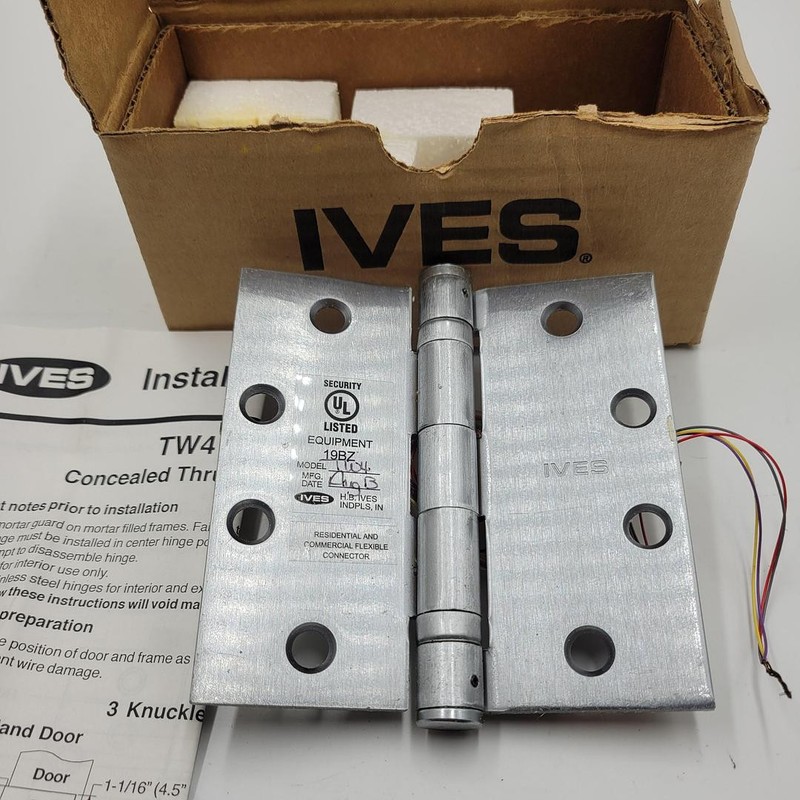 IVES TW4 ELECTRIC HINGE 5BB1 / 19BZ *NEW* IN BOX