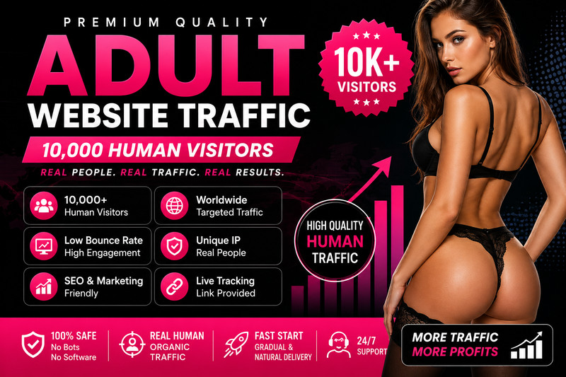 10K Adult Website Traffic | Organic Human Visitors | High Quality Web Traffic US gallery
