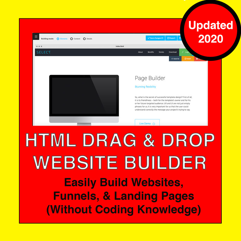 HTML Drag & Drop Website Builder – Unlimited Website Builders
