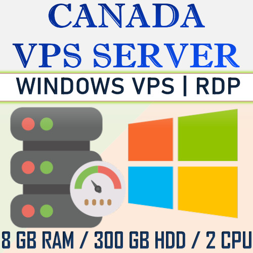 1 Qty – VPS Server / RDP Server / VPS Hosting – 8GB RAM + 200GB HDD
