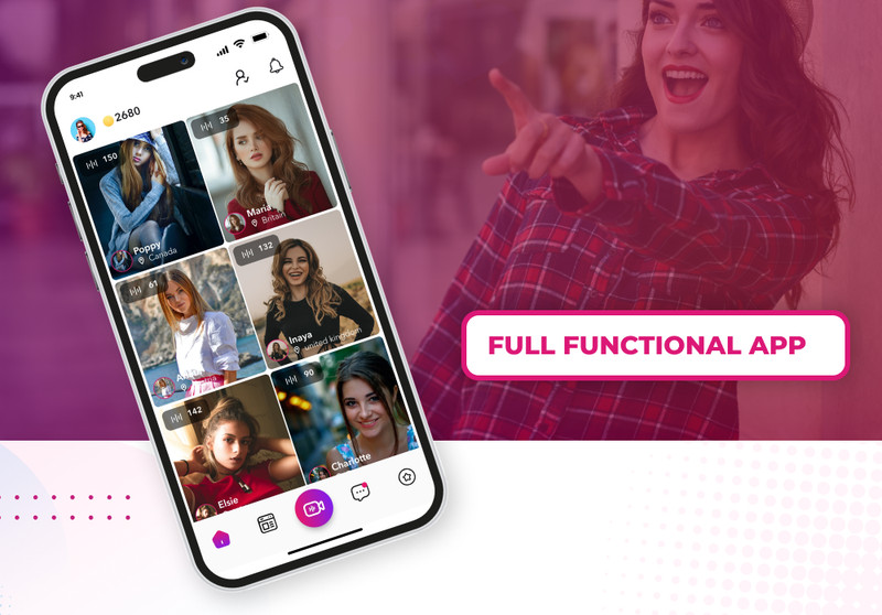 Tivio Flutter Social Media App | Live Streaming Video Call Chat | Android + iOS gallery