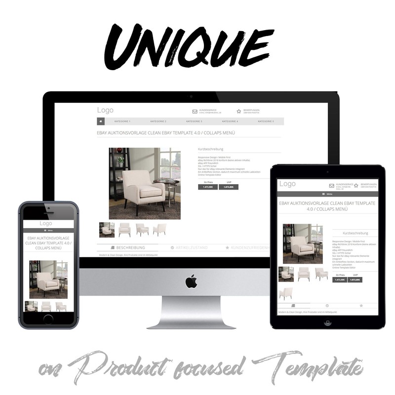 Professional Ebay Store Listing Template Package Full Dynamic FREE LOGO & BANNER gallery