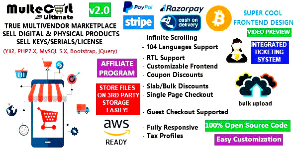 GeniusCart v1.7.4 – Multi-vendor e-commerce system