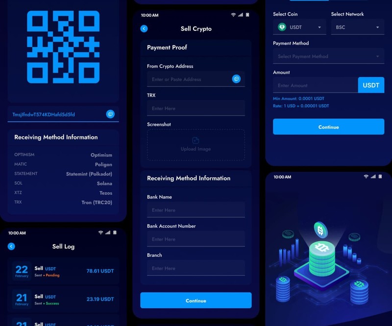 CoinExchange - Crypto Exchange Buy Sell Platform Flutter App Solution + Laravel gallery