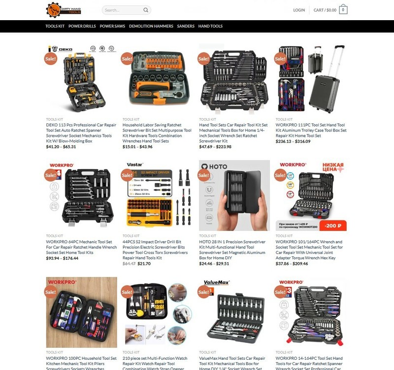 Tools Store DROP SHIPPING Ecommerce Website For Sale + Free Hosting