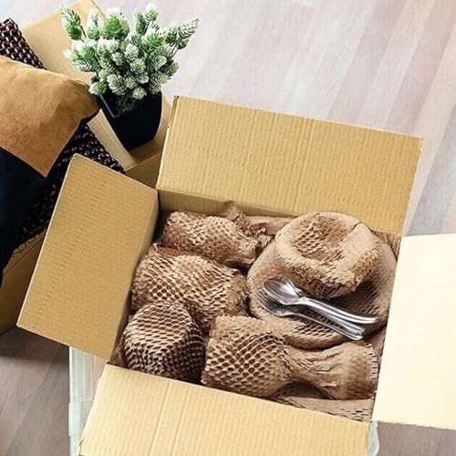 50 Sheets Honeycomb Packing Paper Cushioning Wrap for Moving Shipping Fragile gallery