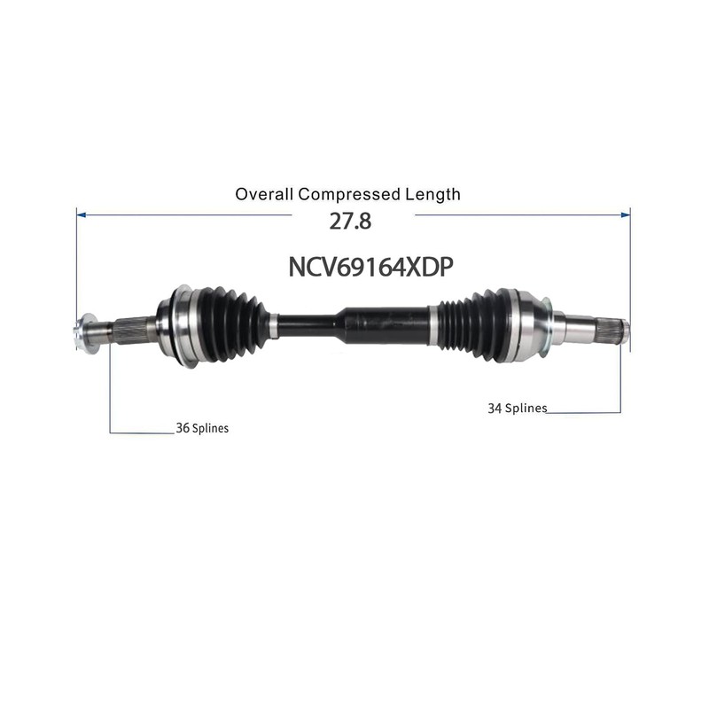 NCV69164XDP CV Axle Front Left Right for Sequoia 2008-2022 Tundra 2007-2021 gallery