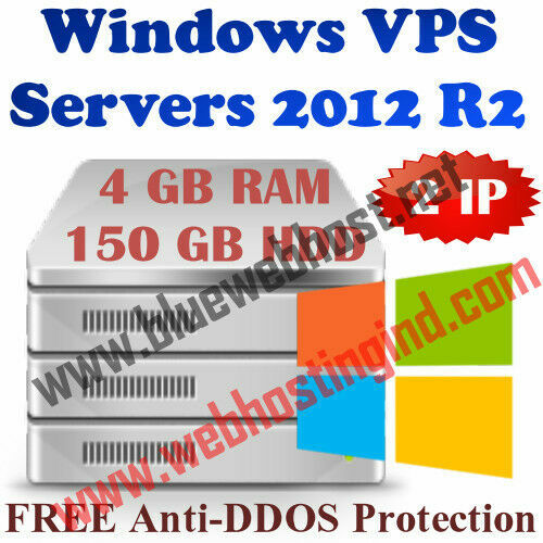 EUROPE / GERMANY VPS Account - WINDOWS 2012 RDP SERVER 4 GB RAM + 150 GB HDD