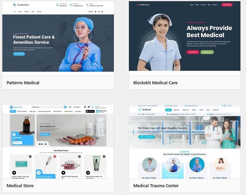 A website with classified medical terminology. 100 pages. 1000000+ terms gallery