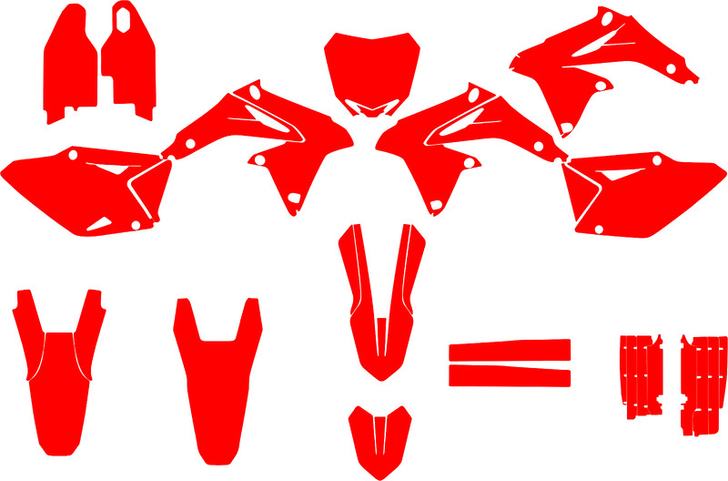 SUZUKI RMZ 450 / 2008 2009 2010 2011 a 2017 vector template a escala real 1:1