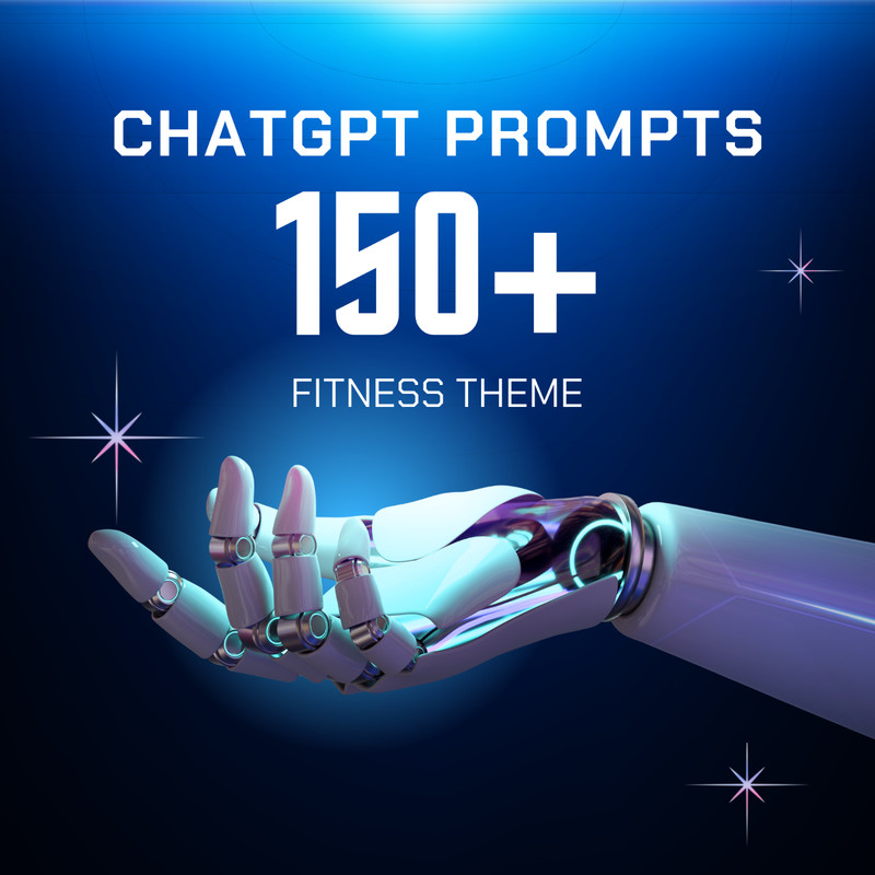 150+ ChatGPT Prompts Fitness in Englisch mit PLR Rechte