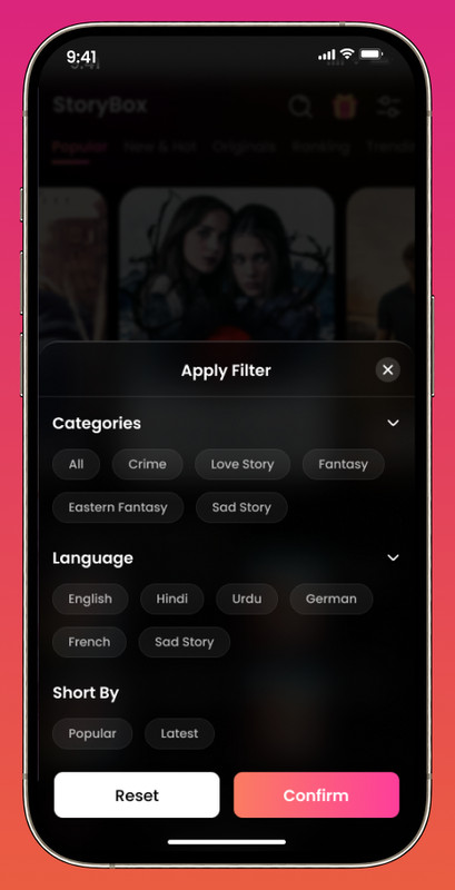 SceneBox Flutter OTT App | Short Drama & Web Series Streaming | Android iOS Web gallery