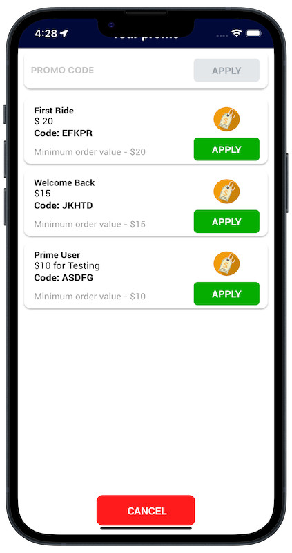 Exicore Taxi Mobile App | React Native Ride Booking Solution | Android & iOS gallery