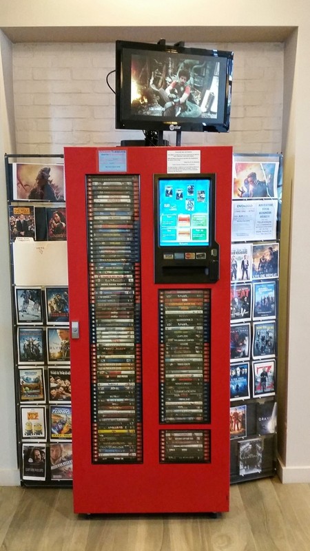 DVD Now Movie Rental Kiosk Model S250 w/Touchscreen Monitor & Movies Credit Card