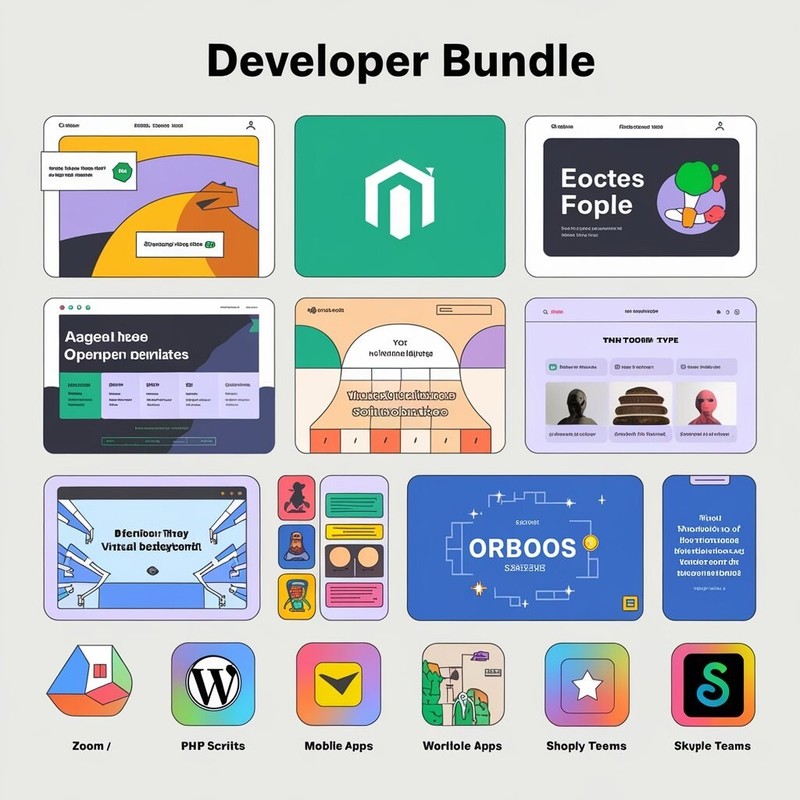 Developer Bundle | 1200+ Templates, HTML Sites, PHP Scripts, Mobile Apps, & More gallery