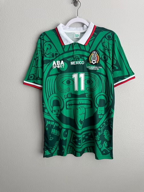 Mexico 1998 World Cup Home Jersey - Cauhtemec Blanco #11 gallery